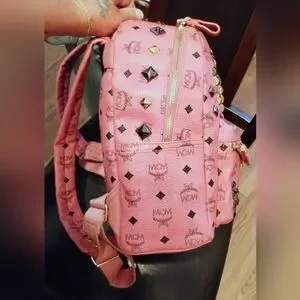 MCM Backpack Small With Studs Excellent Pre-loved Condition Pre-owned MCM Stark Stud Embellished Backpack – Beccas Bags main image 2